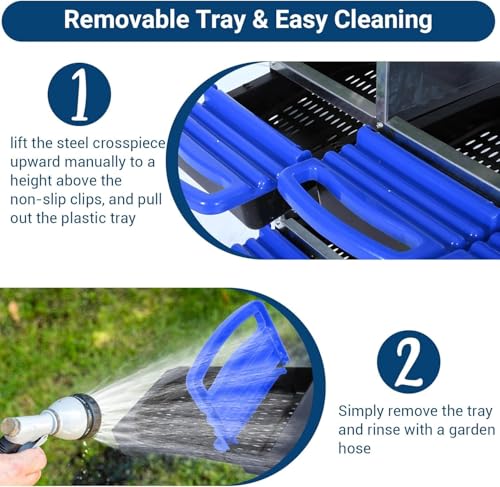 Chicken Nesting Box,Chicken Egg Laying Box with 8 Compartments, Roll Away Eggs Laying Boxes, Nesting Boxes, Indoor & Outdoor Use,Easy Egg Collection, Easy Cleaning - color: Blue, size: 8 holes with legs