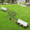 GarveeLife Metal Chicken Tunnel with Waterproof & Anti-UV Cover, Chicken Run for Yard, Outdoor Backyard Farm, Portable Chicken Coop for Hens, Ducks, Rabbits, 287x78.7x24.2 inch - size: 40.9"L x 29.7"W x 3.7"H