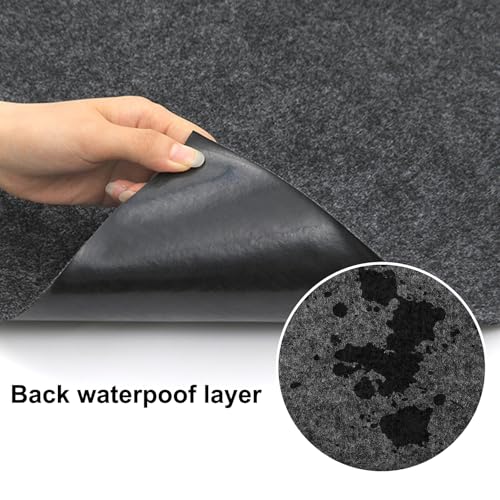Large Bird Cage Mat, Under Pet Cage Mat for Bird Cages, Reptile Aquariums, Dog Kennels, Absorbent/Waterproof Felt Mat with Non-Slip Backing for Hard Floors and Surfaces (36x48 Inch) - size: 36x48 Inch