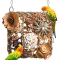 Bird Foraging Toys Natural Bird Toys Conure Toys Parrot Shredding Hanging Toys for Small to Medium Birds Parakeet Cockatiel Conure Lovebird Budgie