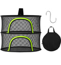 Herb Drying Rack Hanging Mesh 2 Layer 18" for Drying Herbs, Plants, Seeds, Buds, Flowers | Indoor, Outdoor, Hydroponics & Grow Tents Herb Dryer Hanging Rack - style: 2 Layer 18"