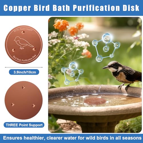 4 Pack Heated Bird Bath for Winter Outdoors, 75w Hanging Birdbath with Birdbath Copper Disk Pipe Insulation Tape Extension Cord Cover, Bird Feeder for Winter Outdoor Garden Yard Patio Lawn(Classic) - style: Classic