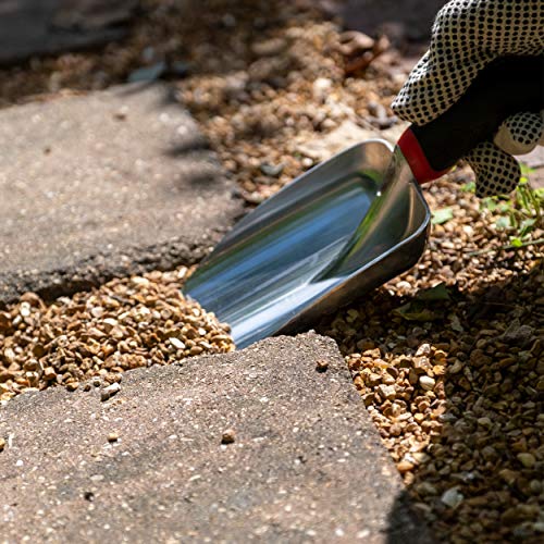 Radius Garden, 10611, Ergonomic Aluminum Hand Scooper, Red - style: Scooper