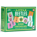 eeBoo Little Beetles Memory & Matching Game, Ages 3+, 1-4 Players | Introduces beetle species & vocabulary. Sharpens recognition, concentration & memory skills. Includes 36 tiles, 18 pairs - style: Beetles