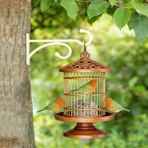 2Pack 6 Inch Plant Hangers Outdoor, Wall Hooks for Hanging Planters Baskets | Heavy-duty metal, indoor outdoor wall mount, for flower pots, wind chimes, lanterns, bird feeders, White - size: 6Inch 2Pack-White