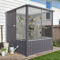 AECOJOY Outdoor Large Bird Cage, 5x5 Ft Aviary | Walk-in Parrot Aviary Cage, with Lockable Doors & Ventilated Mesh for Macaws, Canaries, Budgie and Lovebirds
