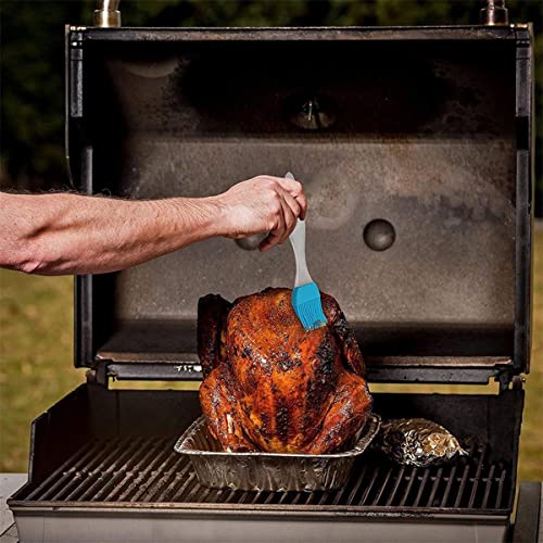 Basting Brush, Basting Brushes Grill Kitchen Silicone Pastry Cooking Brushs & BBQ Basting Brush, Varying Bright Color - Best Kitchen Gadget (Oil Brush 4 Pack)