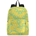 Fustylead Round Slices Lime And Lemon Backpack School Laptop Bag Bookbag for Boys Girls Students Daypack Picnic Travel - color: Slices Lime and Lemon