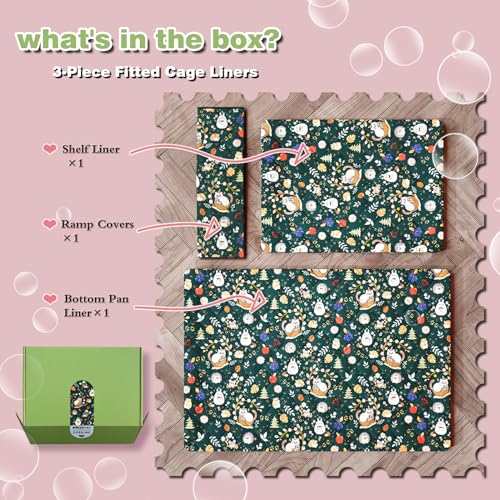 Ferret Cage Liner for Ferret Nation & Critter Nation Cage | Washable Bedding, Leakproof Cage Accessories for Ferrets, Chinchillas, Rats & Other Small Animals( Single Unit combo) - size: Single Unit combo