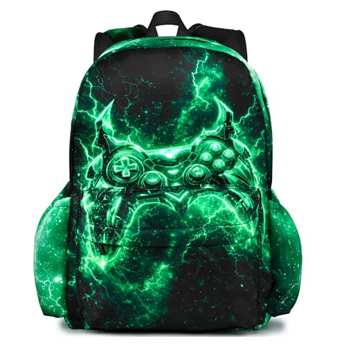Game Kids Backpack School Backpack Teens Bookbag for Girls Boys Hiking Camping Travel Sports - color: Game