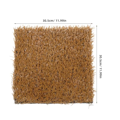 DECHOUS Chicken Nesting Box Pads 6 Pack Washable Reusable Artificial Grass Nesting Mats for Chickens 12.00 X 11.81 X 0.98In Nest Pads for Chicken Nesting Boxes Coop Bedding