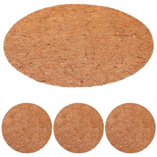 TOYANDONA 4pcs Coconut Coir Chicken Nesting Pads for Coop Box, 30cm Breathable Hatching Mat 0.6-0.8cm Thickness, Reusable Egg Nesting Liners Suitable for Poultry and Small Animals