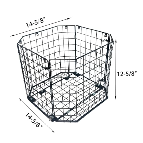 Highwild Varmint Cage Feeder Guard for 30 & 55 Gallon Barrels | Steel Feeder Protector Helps Keep Raccoons, Squirrels, Birds and Other Wildlife Away