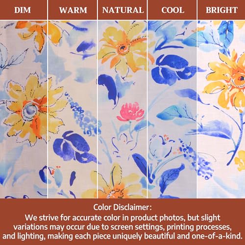 Maison d' Hermine Kitchen Towels Set of 3 Reusable 100% Cotton 27.50" x 20" | Cloth Tea Dish Towels Absorbent with Hanging Loop for Kitchen Dining Party Wedding Hotel Home Spring Summer - Girassol - color: 006 - Girassol