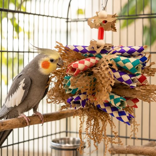 Bonka Bird Toys 3450 Paper Shred Cardboard Bamboo Shred Chew Parrot.
