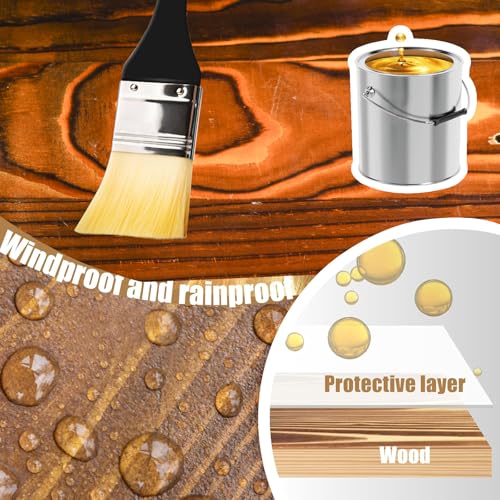 Waterproof Wooden Bluebird House, Weather-Treated Bird Box for Outdoors | Carbonized Wood, 1.5 Inch Entrance Diameter, No Assembly Required Design, Easy to Clean, for Swallows, Finches, Chickadee - color: dark brown