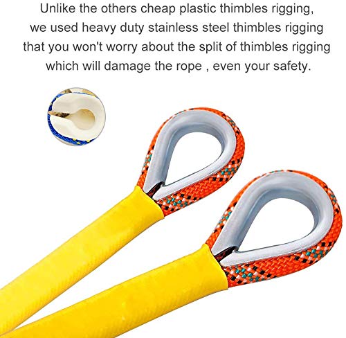 X XBEN Outdoor Climbing Rope 10M(32ft) 20M(64ft) 30M(96ft) 50M(160ft) 70M(230ft) 152M(500FT) 352M(1000FT) Static Rock Climbing Rope for Escape Rope Ice Climbing Equipment Fire Rescue Parachute - color: Orange, size: 1/3 Inch x 1000 Feet