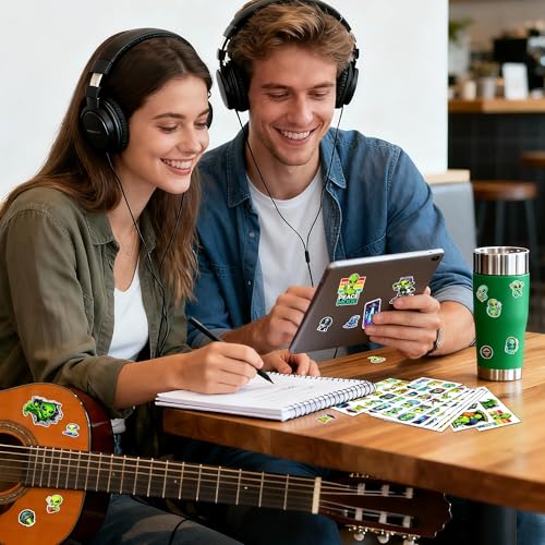 100 PCS Alien Stickers Pack, UFO Cosmic Space Galaxy Adults Teens | Vinyl Waterproof Decals for Car Laptops Water Bottle Scrapbooks Skateboards Journal PC Funny Gifts for Boys Men Travel Gears - color: Alien Stickers