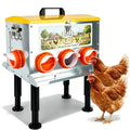 55 LB Metal Automatic Outdoor Chicken Feeder with Adjustable Legs | Large Outdoor Chicken Feed Bin,Waterproof & Rat-Resistant Poultry Feeder for Chickens, Hens & Backyard Flocks
