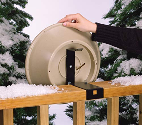 Allied Precision Industries 14B Four Seasons Heated Bird Bath with EZ Tilt Deck Mount and Pole Mount, 14-Inch