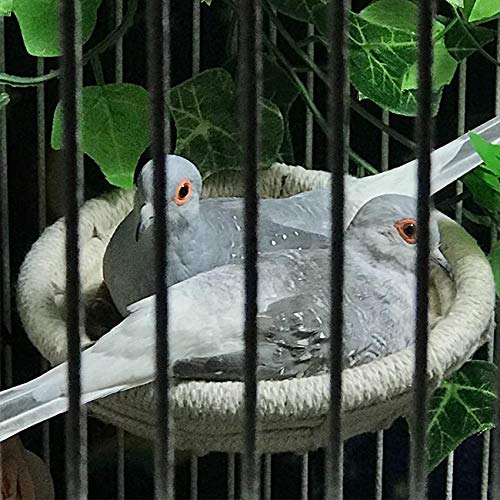 Orgrimmar Handmade Cotton Rope Bird Nest Breeding Nest Hatch House Cage | Nest for Budgie Parakeet Cockatiel Parakeet Conure Canary Finch Lovebird Small Parrot