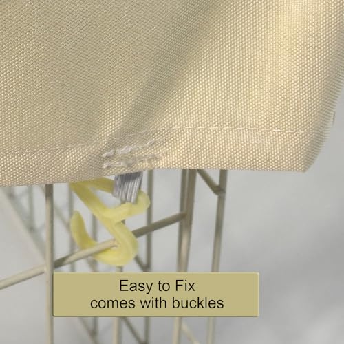 Cage Cover, Ventilated Mesh Top for C&C Midwest Guinea Pig Cage, Breathable & Escape-Proof Small Animal Enclosure Lid with Secure Clips for Rabbits（Not Include cage） (24inx47in Cage Cover) - color: 24inx47in Cage Cover