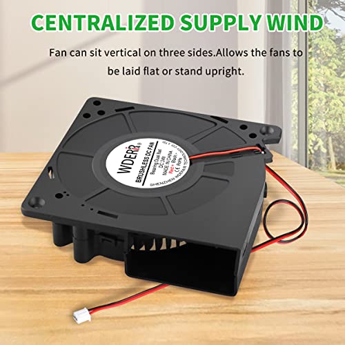 120mm x 32mm 24V DC Brushless Radial Centrifugal Blower Fan 2Pin | Dual Ball Bearing, High Speed for DIY Electronic Ventilation Exhaust, Inflatable Fan Replacement Project - style: 24V 2PIN