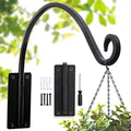 Lifyzoon Heavy Duty Plant Hanger Bracket: 80 lbs 16 Inch Outdoor Hook | Hand-forged Steel Wall Mount, Holds 80 Lbs for Hanging Baskets Feeders Lanterns, Complete Hardware, Rust Resistant Outdoor - size: 1A-16 Inch
