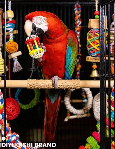 23-Pack Bird Toys Wicker Bell Balls Shaker Rattles | for Parakeets, Budgies, Cockatiels, Conures, Lovebirds