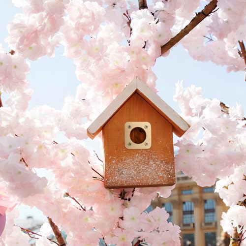 8pcs Metal House Predator,Metal House with Copper for Eastern Birdhouse Box 1 1/2 Inch Opening