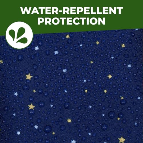 ECO CHIC Hiking Lightweight Packable Backpack - Foldable Daypack for Travel & Hiking & Outdoor Adventures - Waterproof Backpack from Recycled Materials (Stars and Moons Navy) - color: Stars and Moons Navy