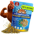 Buff Clucks Herbs Supplement for Chicken Food Natural Poultry Feed, 5 lb | Healthy Chick Snacks for Daily Wellness Feather Quality Egg Production Plant Based Chicken Herbs for Feed Treats for Chickens - size: 5 Pound (Pack of 1)