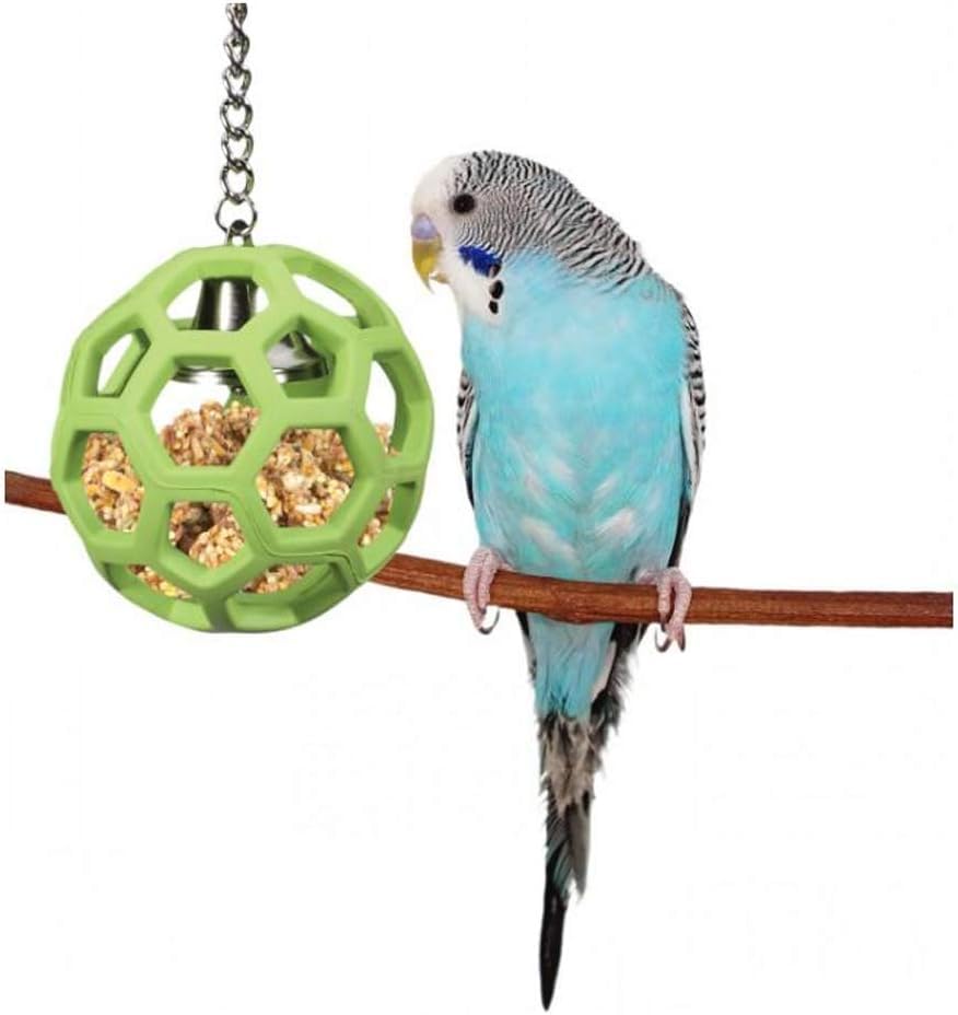 JW Pet Company Activitoys HOL-ee Roller Parrot Toy, 4 Inch Diameter (Colors Vary) (Pack of 2) - size: 3.5'' diameter 7.75'' length (Pack of 2)