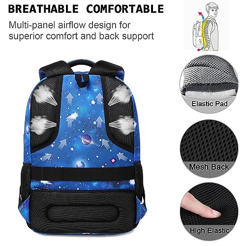 Laptop Backpack,Business Travel Anti Theft Slim College Backpack | Water Resistant Durable Computer Bag Gift for Women & Men Fits 15.6 Inch Laptop and Notebook - Dreamy Blue - color: Dreamy Blue, size: 15.6 Inch, style: Laptop