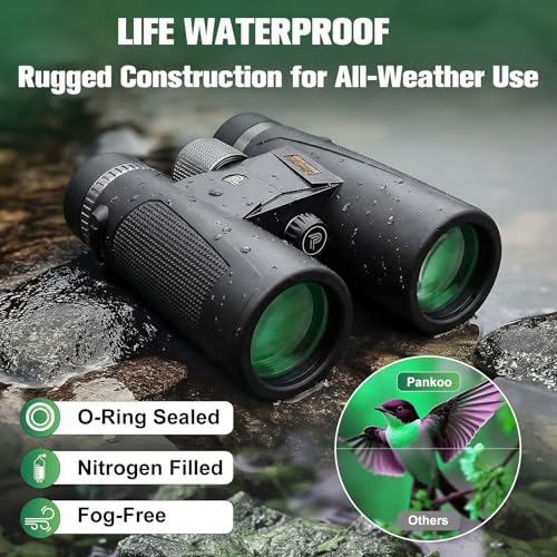20x55 Binoculars for Adults High Powered,with Phone Adapter | Large View Waterproof Optics with Clear Low Light Vision, Easy Focus for Hunting, Bird Watching, Concerts, Sports - color: Dark