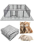 BNOSDM 91" X 63" Washable Bunny Cage Liners Large Rug for Rabbits Large Non Slip Pad for Bunnies Resuable Rabbit Liner for Chinchillas Cats Guinea Pigs Ferrets Dogs - size: 91" X 63"