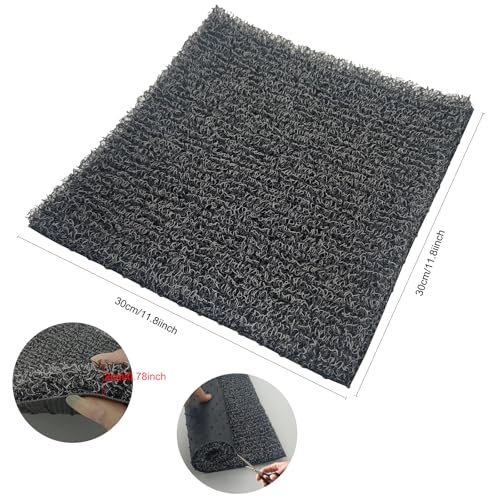 Nesting Pads for Chicken Coop, 12 x 12 inch Plastic Chicken Nesting Boxes Pads Coop Accessories for Chicken Hen Box Laying Eggs, Gray (2)