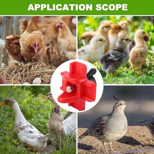 12 Pcs Chicken Water Nipples,Automatic Poultry Nipple Waterer with Drill Bits, Non Leak Waterer Kit for Chicken Coop Outdoor