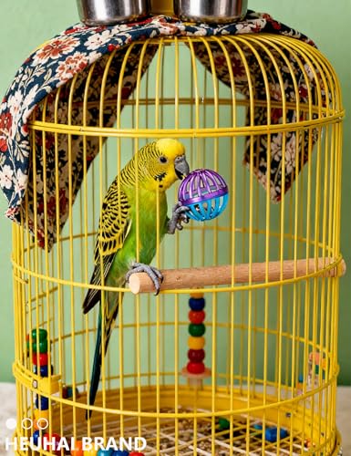 12 Pack Colorful Bell Balls Bird Toys for Parakeets | Parrots, Small and Medium Birds, 1.6 in - 2.8 in - size: 1.6'' - 2.8''