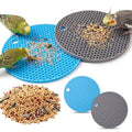 2 Pcs Bird Foraging Toys, Bird Slow Feeder Mats | Silicone Slow Feeder Puzzle for Parakeets Cockatiels Conures, Bird Foraging Mat, Bird Toys for Parakeets