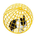 3 PCS 19.6" Movable Ball-Shaped Animals & Poultry Cages,Pet Safe Walking Net, Farm Courtyard Outdoor Accessible Rolling Rabbit Duck Hutch Chicken Coop,Preventing Dog Bites Trampled by Horse - color: Yellow(3 PCS)