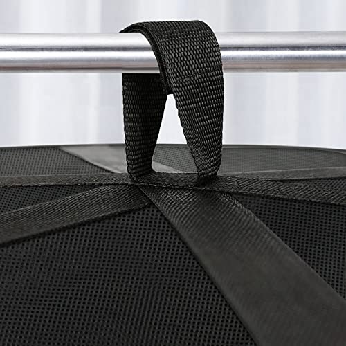 Coopache 4 Layer Herb Drying Rack Hanging Mesh Plant Dry Net Basket for Herbs Plants Flower Vegetables Spices Fish Food with Green Zippers | for Herbs Plants Flower Vegetables Spices Fish Food with Green Zippers