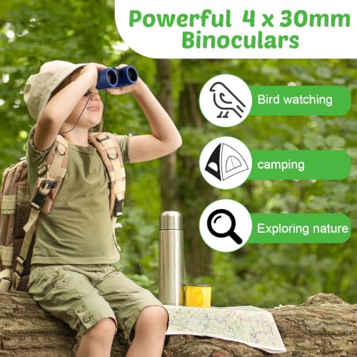 Yunsailing 9 Pack Kids Binoculars,Colorful | for Kids Folding Outdoor Explorer Toy for Bird Watching, Camp, Scavenger Hunt, Classroom Activities, VBS, Party Favor - color: Colorful