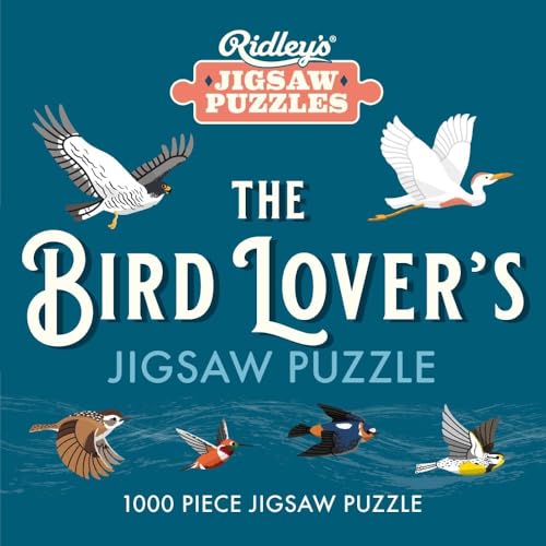 Ridley's Bird Lover’s 1000-piece Round Jigsaw Puzzle - Included Poster with Bird Migrations and Bird Facts for Bird Owners and Bird Lovers - color: Multicolor