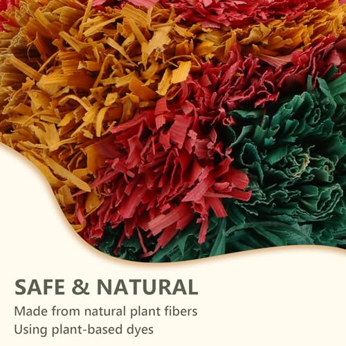 Hypeety Bird Shredding Chew Toy Cage Natural Foraging Shredder Ball, 1 Pack | Funny crinkles foraging toys, easy to hang, 4” colorful ball, for cockatiel/conure/parakeet/budgie, fits most cages, 1 pack - color: 1 pack