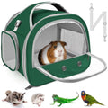 Bissap Bearded Dragon Travel Carrier, Portable Guinea Pig Carrier Bag Tortoise Carrier Pouch for Bunny Hamster Chinchilla Hedgehog Lizard Bird Outgoing Reptile Travel Carrying Case - Green - color: Green