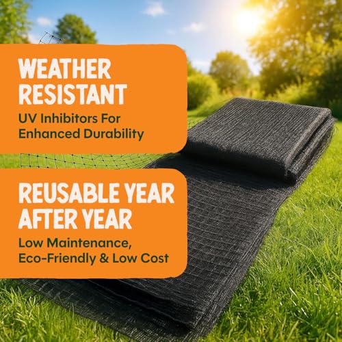 Dalen Deer-X Protective Netting for Gardens & Landscapes - 7 ft x 100 ft | Black Garden Netting, 3/4-inch Mesh - Helps Deter Deer from Vegetables, Fruits & Flowers - Made of Weather-Resistant Plastic