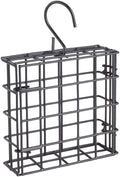 More Birds Suet Cage Bird Feeder, Fruit and Suet Feeder, Single Cake Capacity,Black (Pack of 6) - color: Black, size: Single Cake (Pack of 6), style: Suet Cage