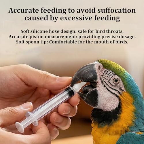 Baby Bird Feeding Syringe Set, Small Pet Parrot Feeding Tubes for Birds, Hand Feeding Tubes Kit Parrot Feeder Food Feeding & Watering Supplies for Small Pet Baby Birds (23 Pcs) - color: 23 Pcs