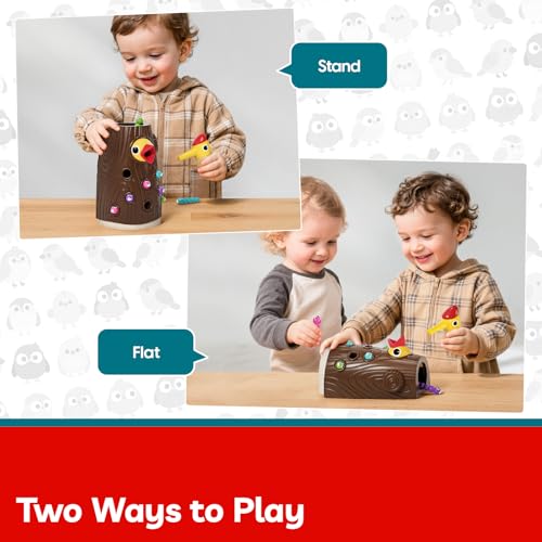 TOP BRIGHT Montessori Toys for 2 Year Old, Magnetic Bird Feeding Game | Learning Toys for Toddlers 2-4 Years, Fine Motor Skills Toy for 3 Years Old Girls and Boys, Gifts for 2 Year Old Girls Boys